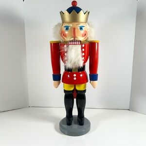 Christian Ulbricht German King Nutcracker Erzgebirge Volkskunst READ